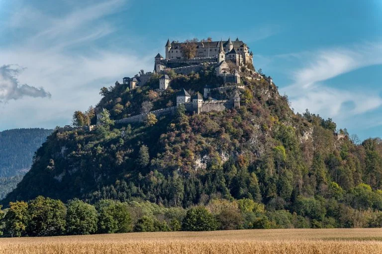 Hochosterwitz Castle enjoying its hilltop perch.