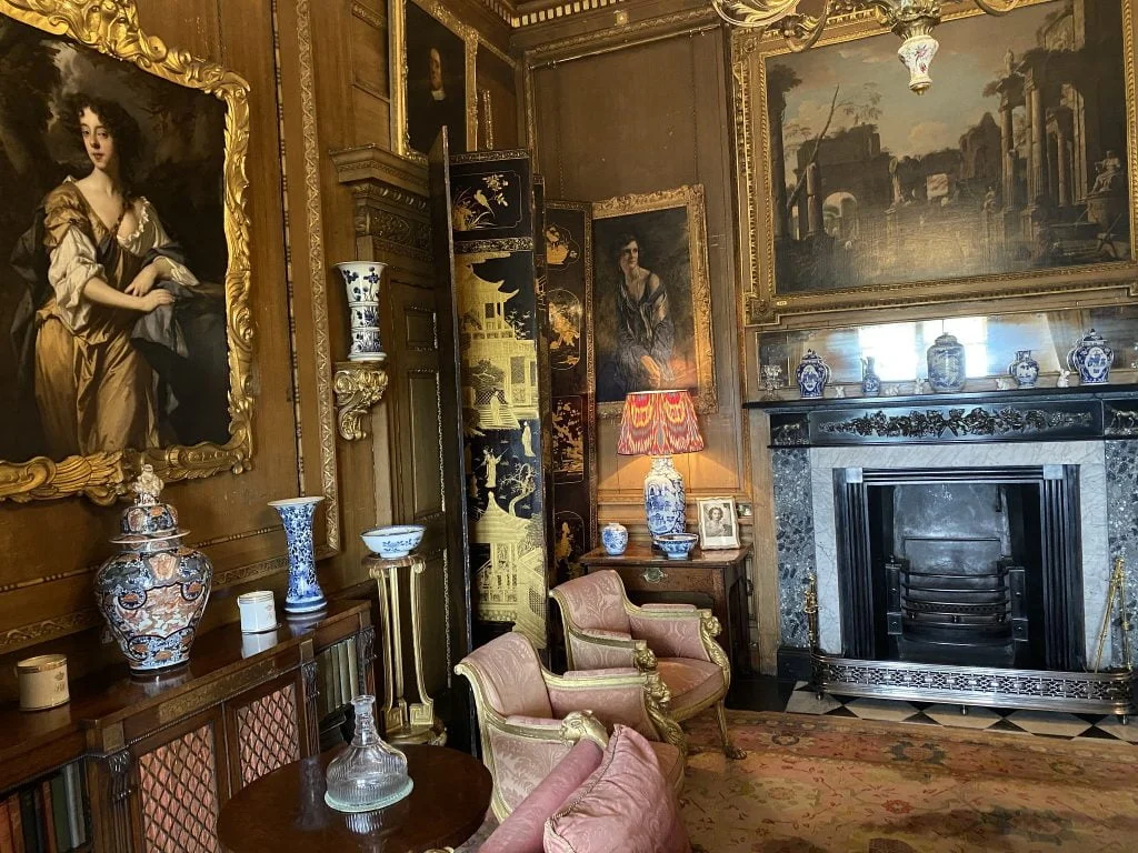 Classic vintage interior of Raby Castle.