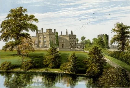 An 1820 painting of Ripley Castle.