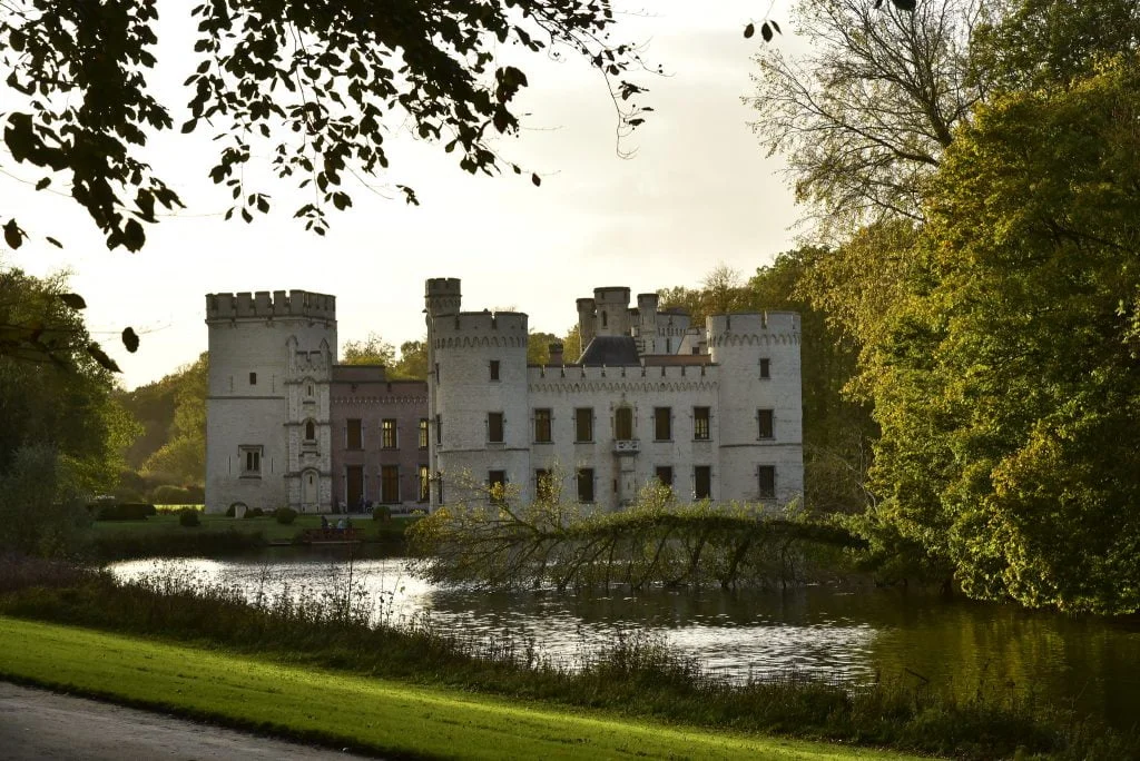 Bouchout Castle's view from across the river.