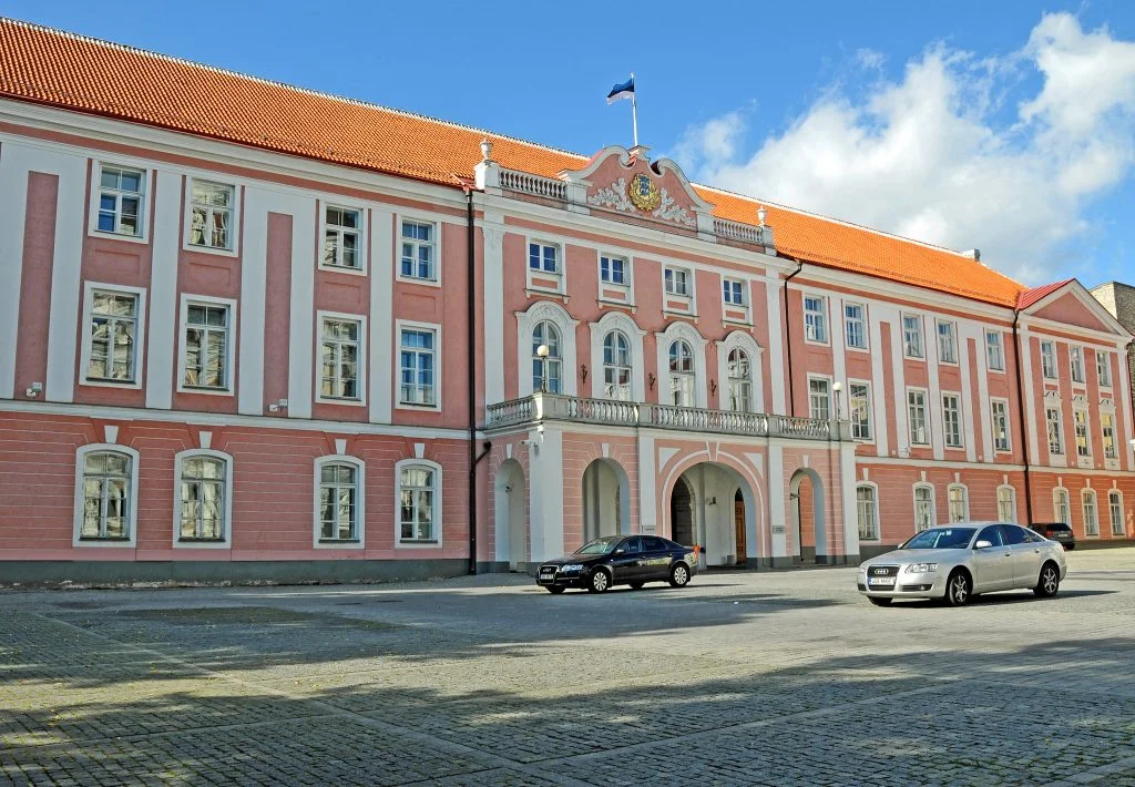 The front view of Toompea Castle.