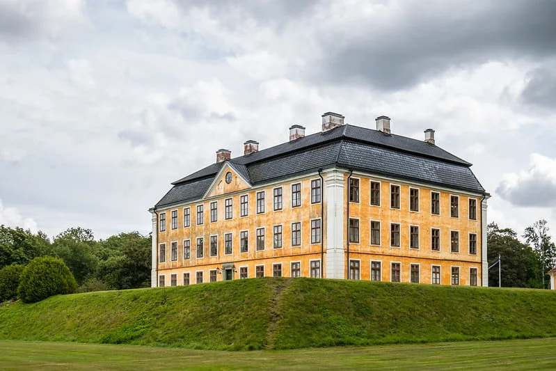 Looking across at Christinehof Castle.