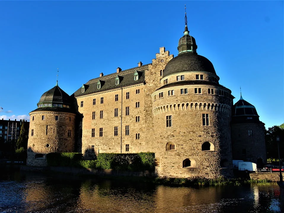 Orebro Castle in the afternoon sun.