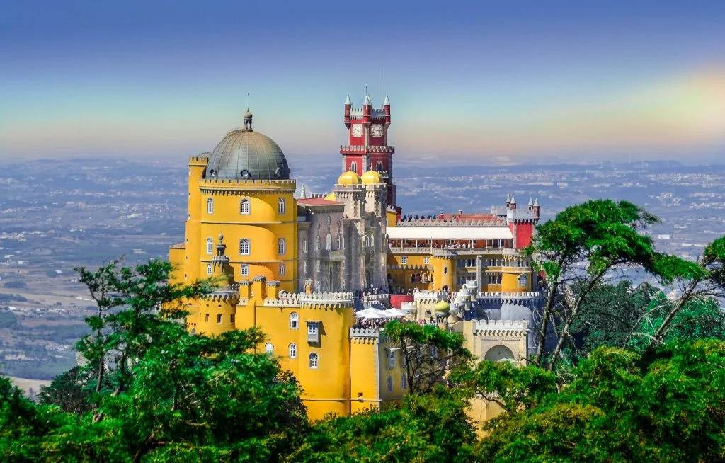 The magnificent view of Pena Palace.