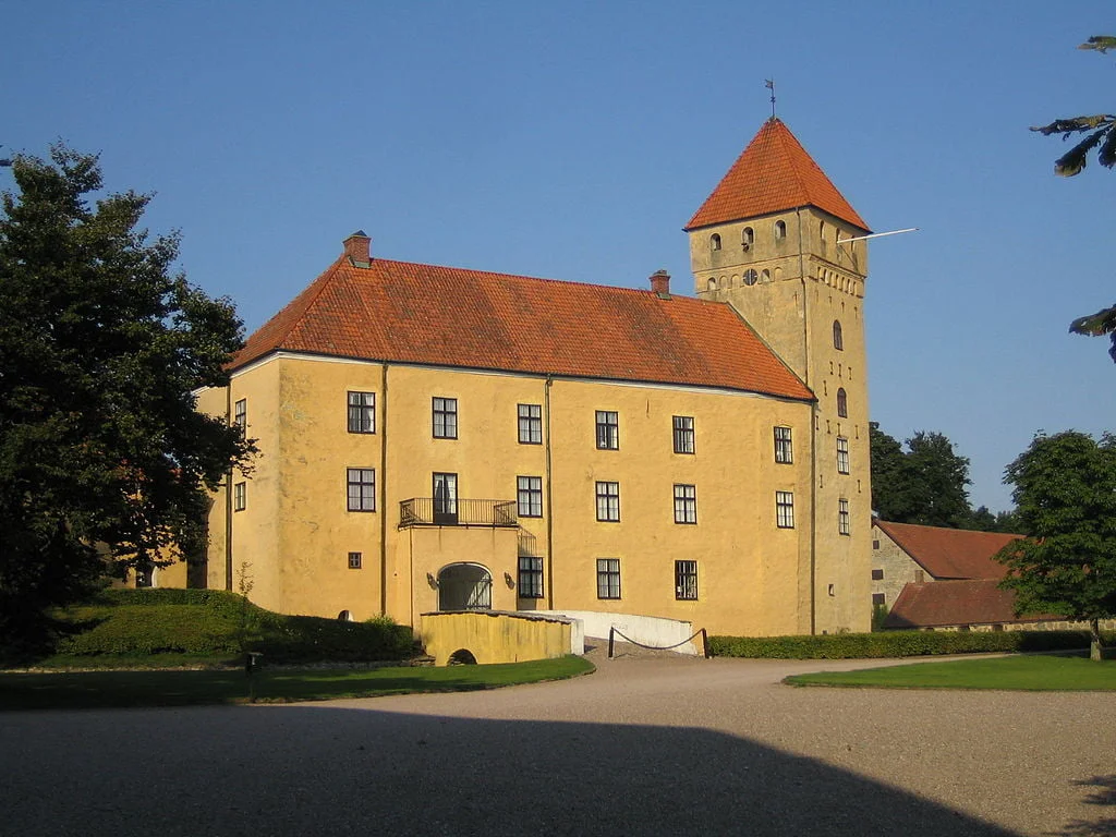  Tosterup Castle glowing in the afternoon sunlight.