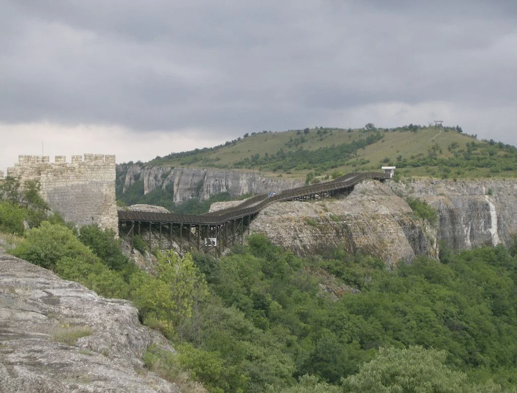 The panoramic view of Ovech Fortress.