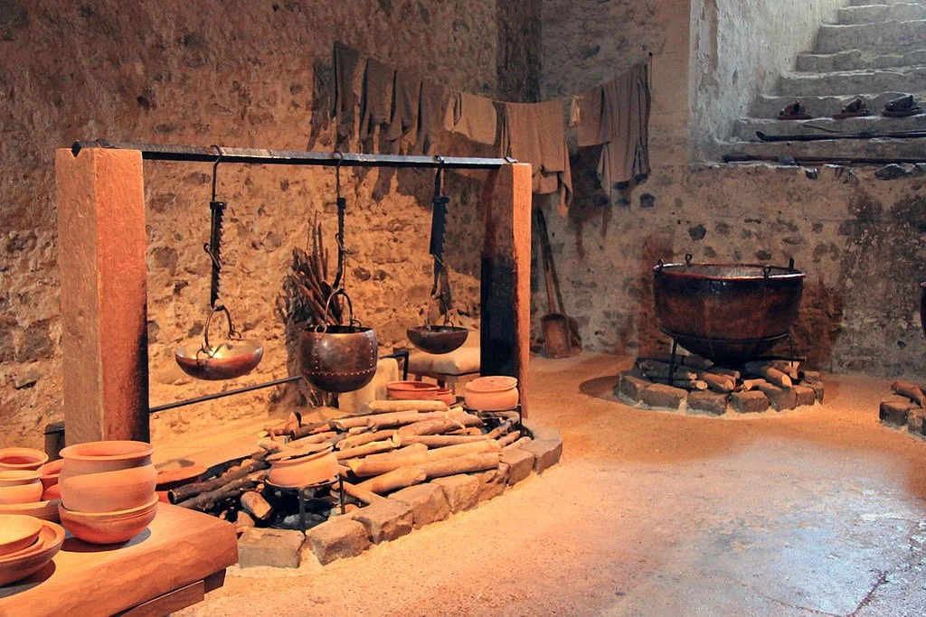 Kitchen interior of Dover Castle.