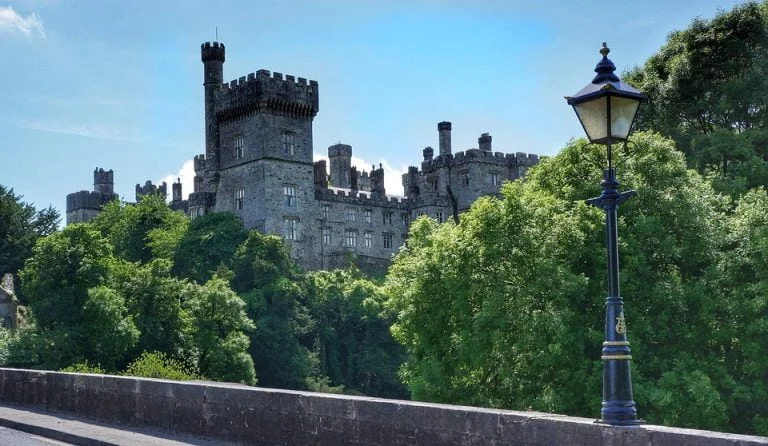 Lismore Castle vie from afar.